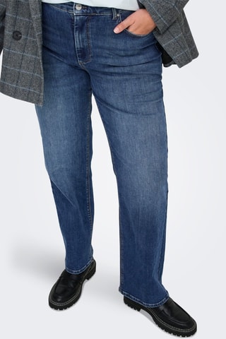 Vaquero de tiro alto de algodón orgánico - Azul