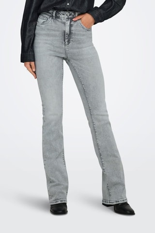 Vaquero flare - Gris claro