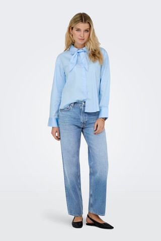 Vaquero recto de algodón orgánico - Azul claro