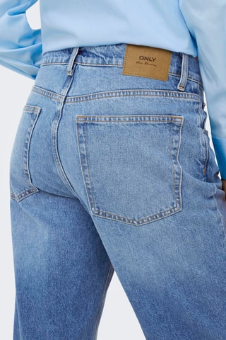 Vaquero recto de algodón orgánico - Azul claro