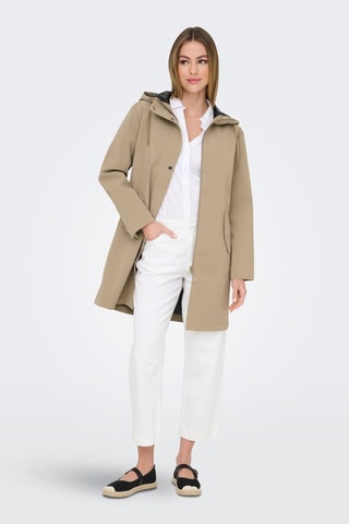 Impermeable con capucha - Beige
