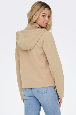 Parka con capucha - Beige
