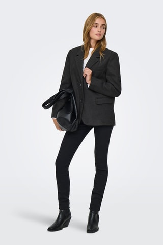 Chaqueta - Gris oscuro jaspeado