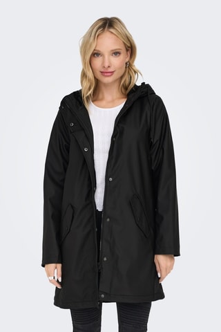 Cortavientos con capucha - Negro