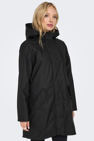 Cortavientos con capucha - Negro