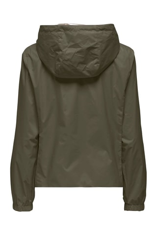 Chaqueta con capucha reversible - Caqui