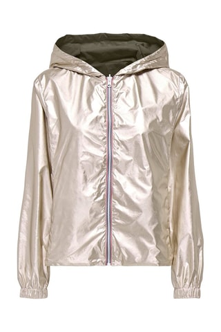 Chaqueta con capucha reversible - Caqui