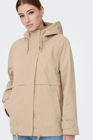 Chaqueta con capucha - Beige