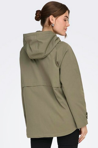 Chaqueta con capucha - Caqui