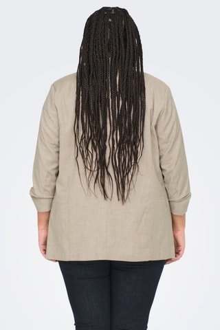 Chaqueta con cuello chal - Beige