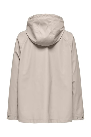 Impermeable con capucha - Beige