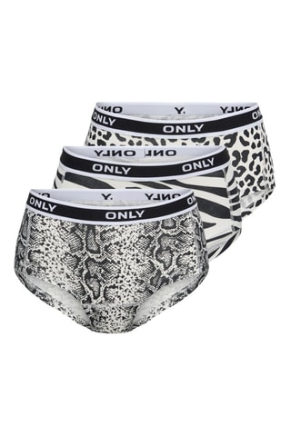 3 bragas de bikini - Negro