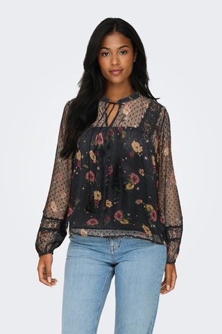 Blusa regular fit - Negro