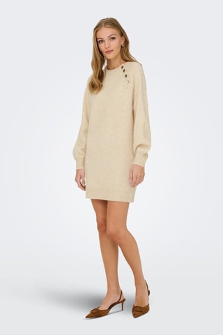 Vestido jersey - Beige
