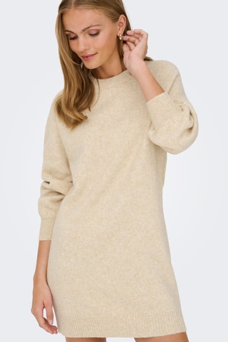 Vestido jersey - Beige