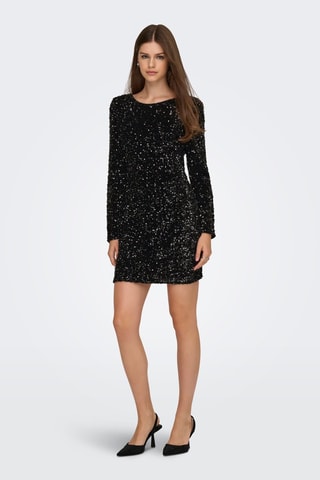 Vestido recto - Negro