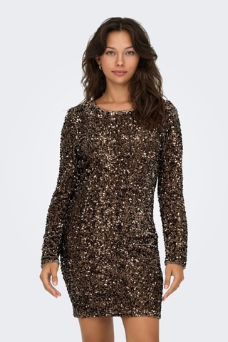 Vestido recto - Marrón