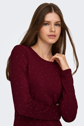 Vestido recto - Burdeos