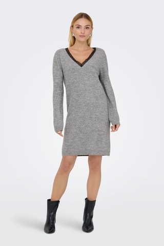 Vestido jersey - Gris claro jaspeado