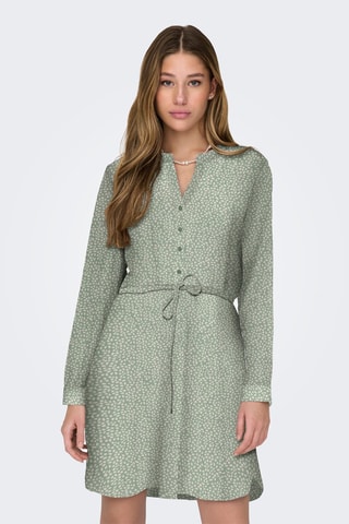 Vestido evasé - Verde agua