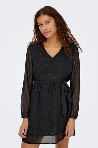 Vestido evasé - Negro