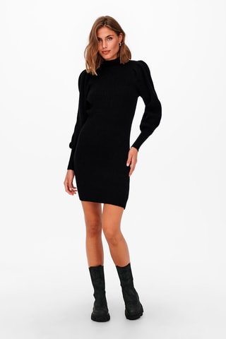 Vestido jersey - Negro