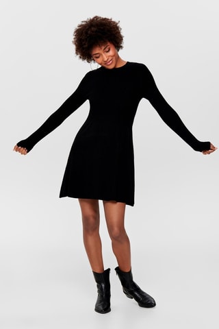 Vestido recto - Negro