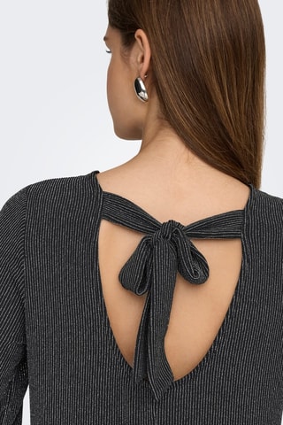 Vestido recto - Plateado y negro