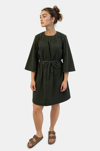 Vestido recto - Gris oscuro jaspeado - Vila