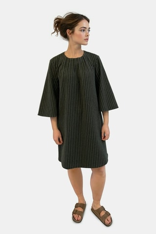 Vestido recto - Gris oscuro jaspeado - Vila