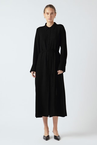 Vestido camisero - Negro - Yas