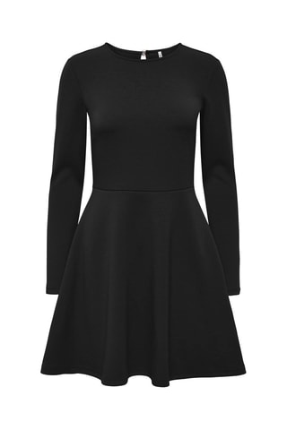 Vestido evasé - Negro