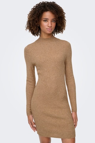 Vestido jersey - Camel