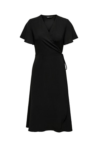 Vestido midi regular fit - Negro
