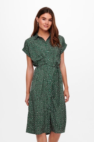Vestido camisero - Verde oscuro