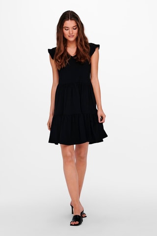 Vestido evasé - Negro 