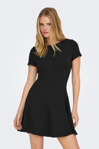 Vestido evasé - Negro