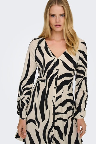 Vestido camisero - Negro