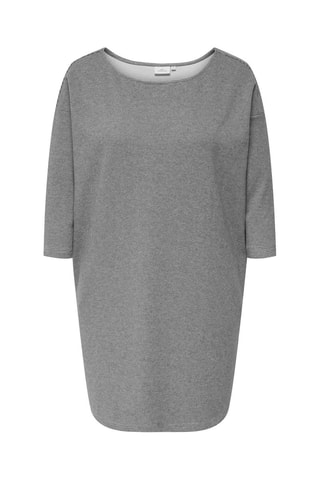 Vestido recto - Gris jaspeado