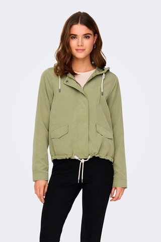 Cazadora con capucha - Verde