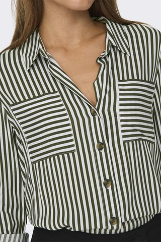 Camisa - Caqui y blanco