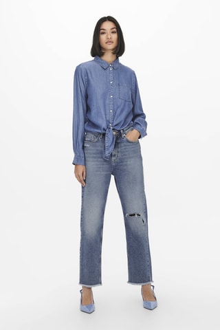 Camisa vaquera regular fit - Celeste