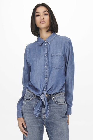 Camisa vaquera regular fit - Celeste