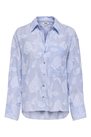Camisa regular - Azul-claro