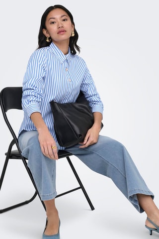 Camisa regular fit - Azul claro