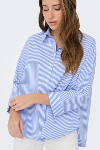 Camisa loose - Celeste
