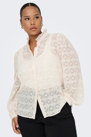 Camisa de encaje - Crudo