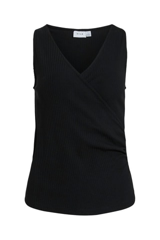 Chaleco de algodón orgánico - Negro - Vila