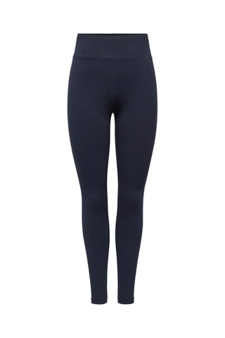 Leggings de tiro alto de algodón orgánico - Azul noche