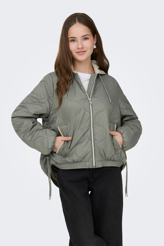 Anorak con capucha - Verde oliva